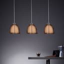 Pendelleuchte Maxime 8 Braun, 60W, 121 x 80 cm, Glas Pendellampe