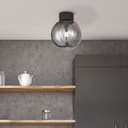Deckenleuchte Anna 1 Grau, 60W, 29,5 x 25 cm, Glas Deckenleuchte