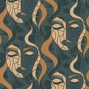 Non-woven tapet MORETTA Elle Decoration 4, bensin