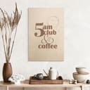 Trätavla 5 på Club & Coffee