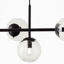 Pendelleuchte Amina 3 Grau, 25W, 147,5 x 93,3 cm, Metall Deckenlampe