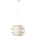 Pendelleuchte Charlie 2 Braun, 40W, 150 x 40 cm, Bambus Pendellampe