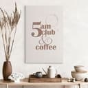 Canvastavla 5 am Club & Coffee