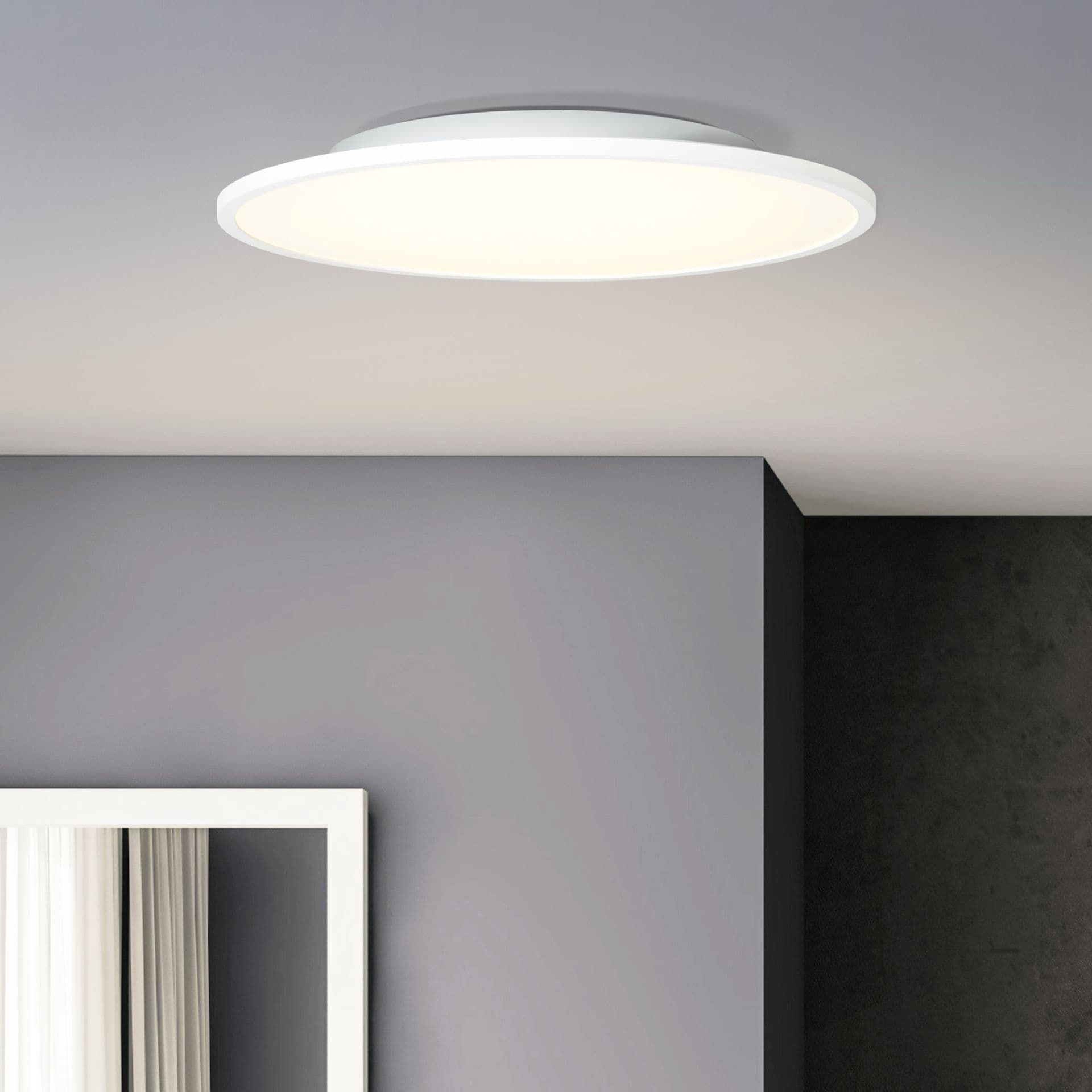 Deckenleuchte Constantin 6 Weiss, 32W, 4,5 x 45 cm, Kunststoff Deckenlampe