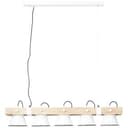Pendelleuchte Maria 8 Beige, 10W, 115 x 95 cm, Holz Pendelleuchte