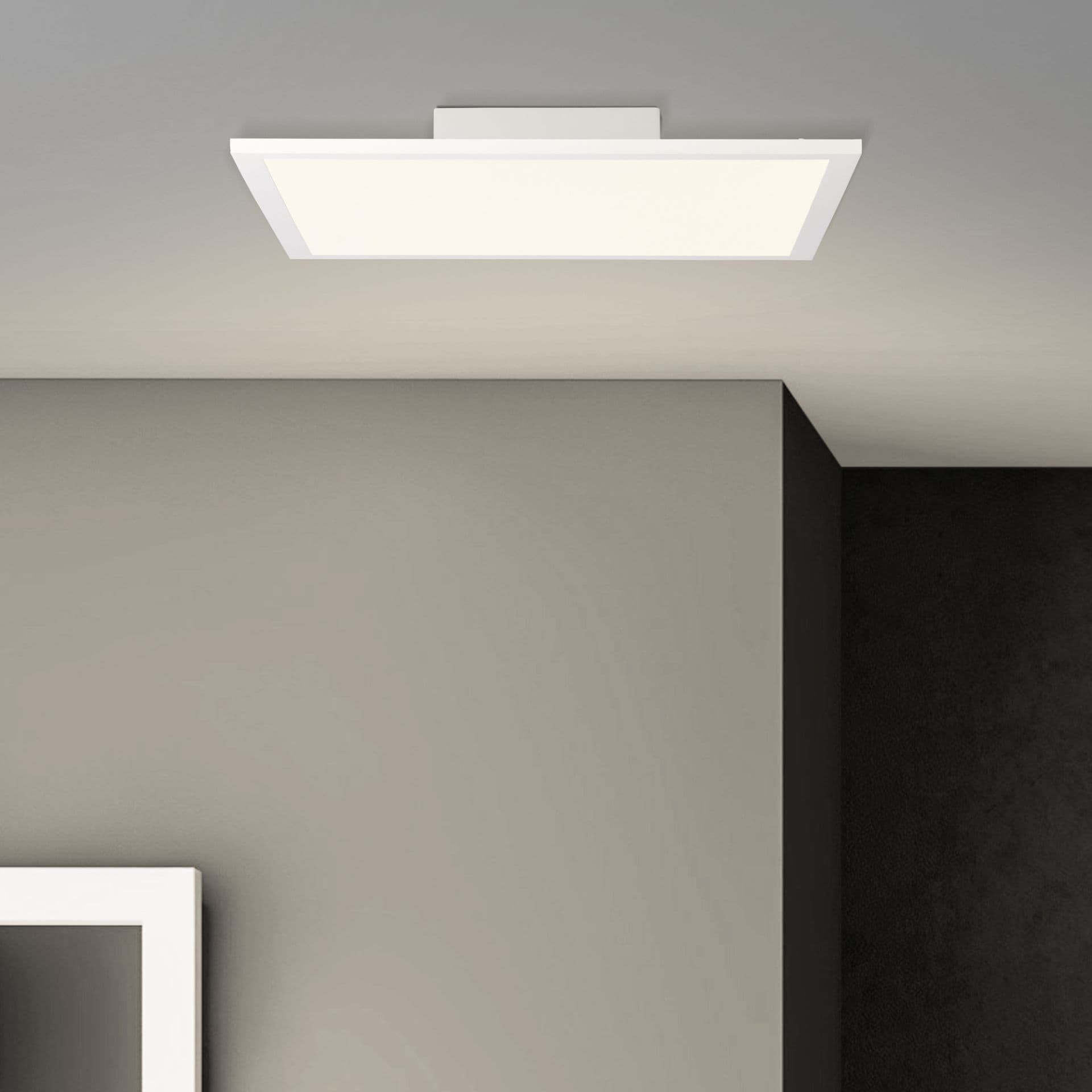 Deckenleuchte Constantin 1 Weiss, 24W, 5 x 39,5 cm, Kunststoff Led panel