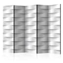Paravent Raumteiler -  Weiße Illusion , 5-teilig - 225x172 cm