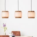Pendelleuchte Till 9 Braun, 60W, 120 x 110 cm, Textil Lampe
