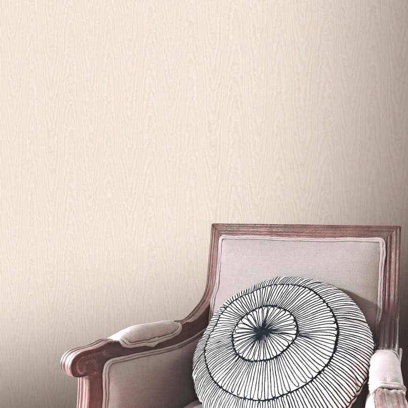 Ljus effekt tapet, non-woven tapet Erismann Versailles ros, grädde