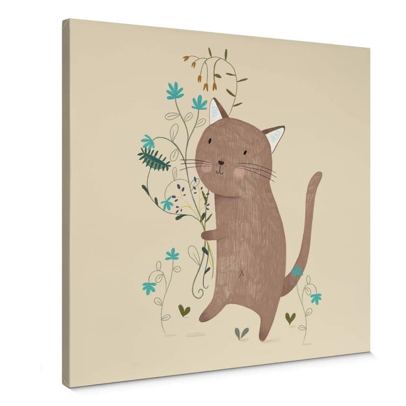 Canvastavla Loske - Liten katt