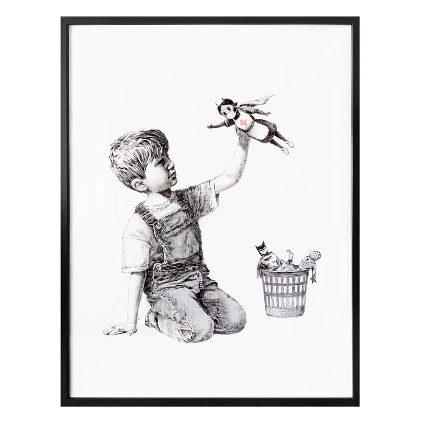 Poster Banksy - Verklig hjälte