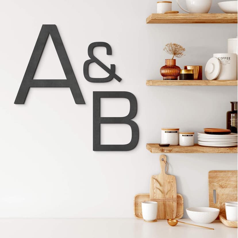 Bokstäver av trä i MDF - enstaka bokstäver Eurostile