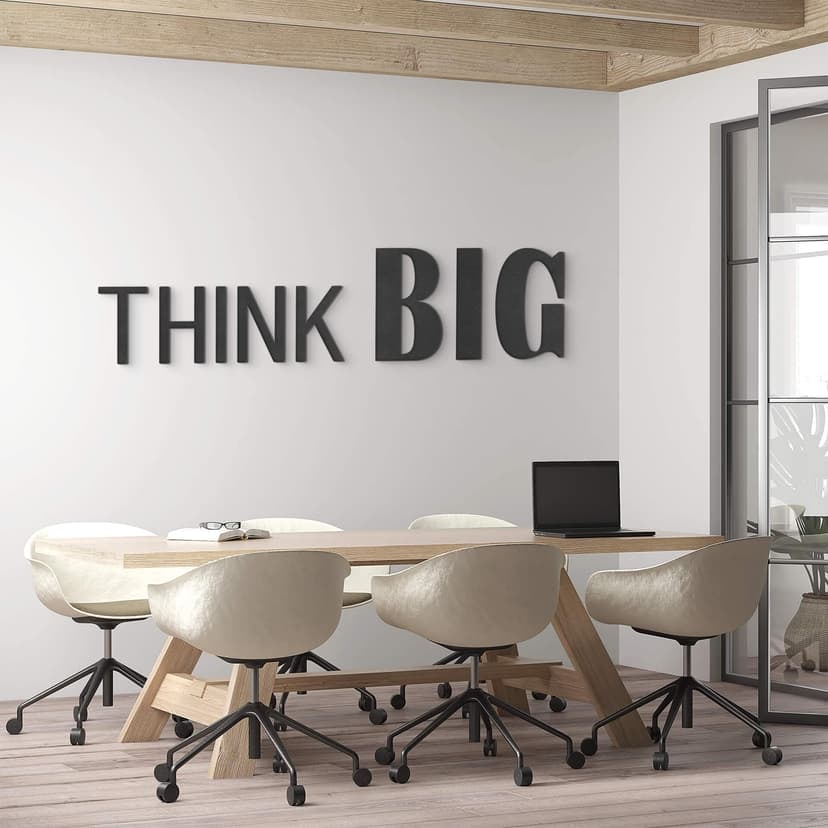 3D MDF-bokstäver TÄNK STORT