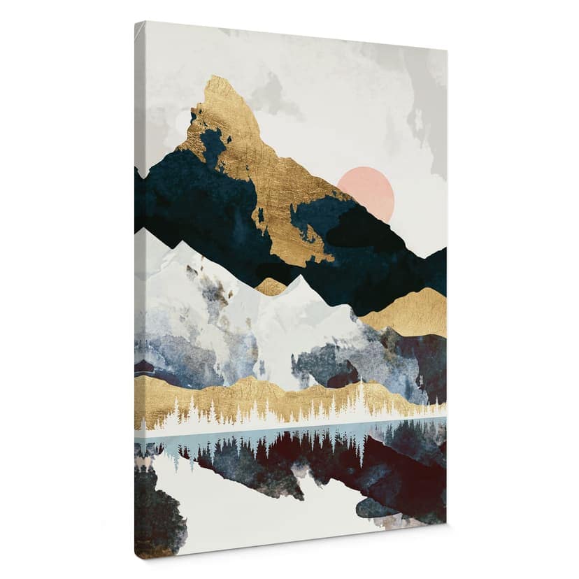 Canvastavla Reflektion av ett vinterlandskap - SpaceFrog Designs