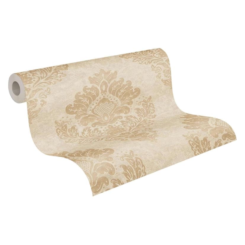 Barock tapet, non-woven tapet beige, brun, Metropolitan Stories Alena St Petersburg by Livingwalls