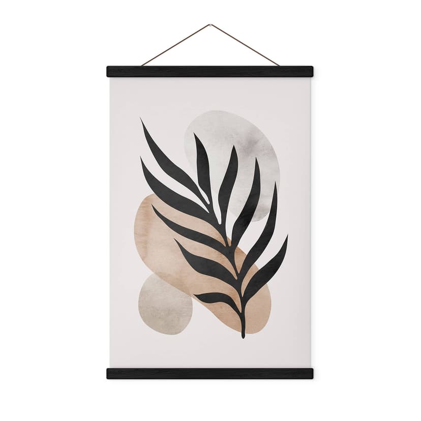 Botanisk silhuett Textil poster med utsmyckad geometri - Costa
