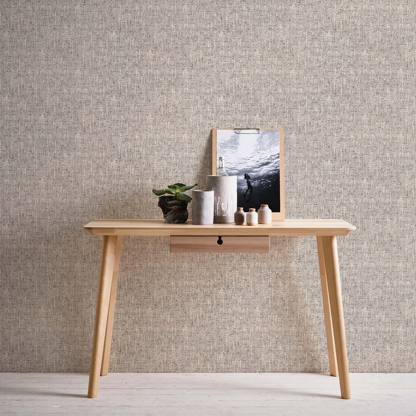 Strukturerad tapet brun vit - non-woven tapet A.S. Création