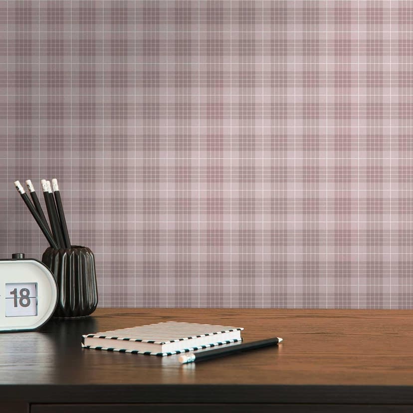 Non-woven tapet rutig i retro look vit grå - vintage rutig tapet modern