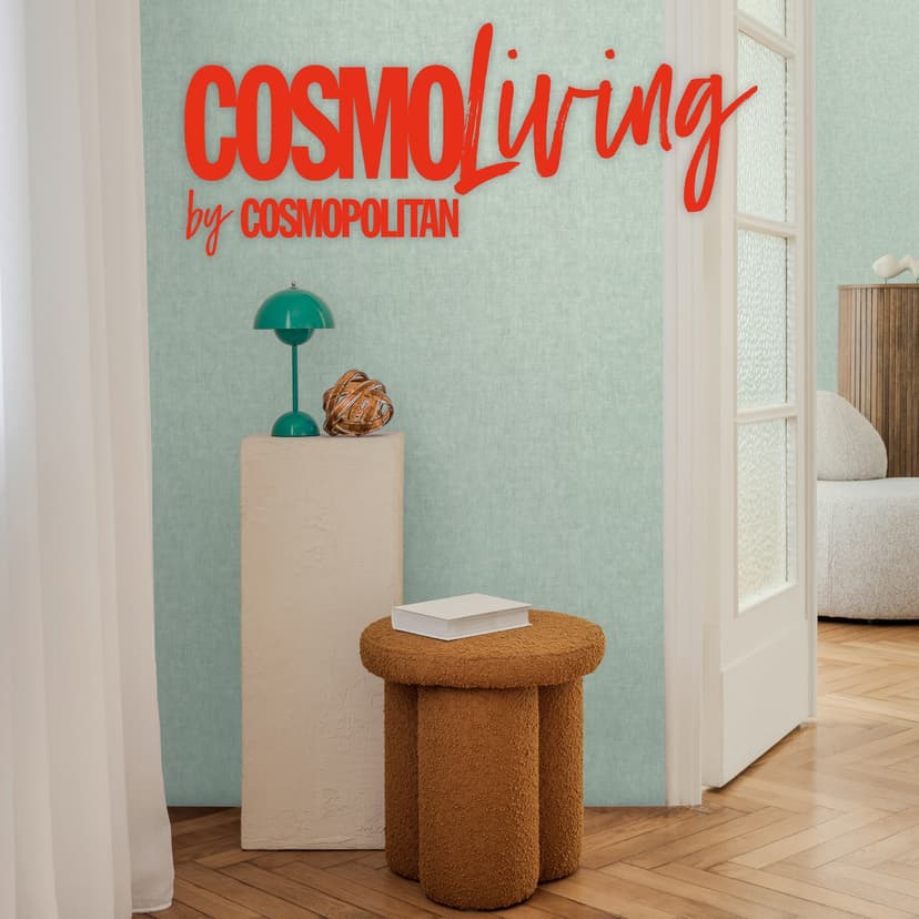 COSMOPOLITAN slät tapet ljusgrön mint - Icke-vävd tapet sovrum vardagsrum