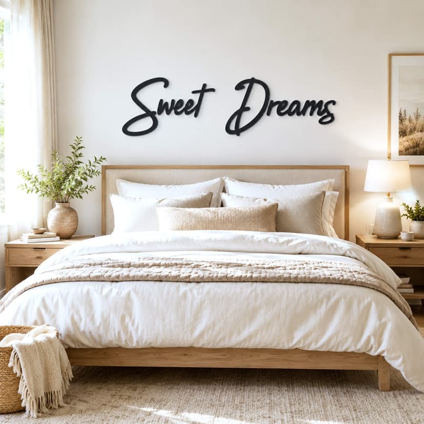 MDF-dekoration 3D-bokstäver Sweet Dreams