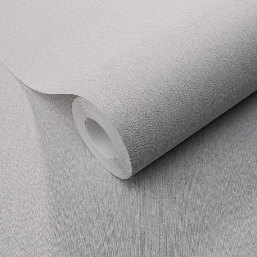 Non-woven tapet med fin längsgående struktur i grått