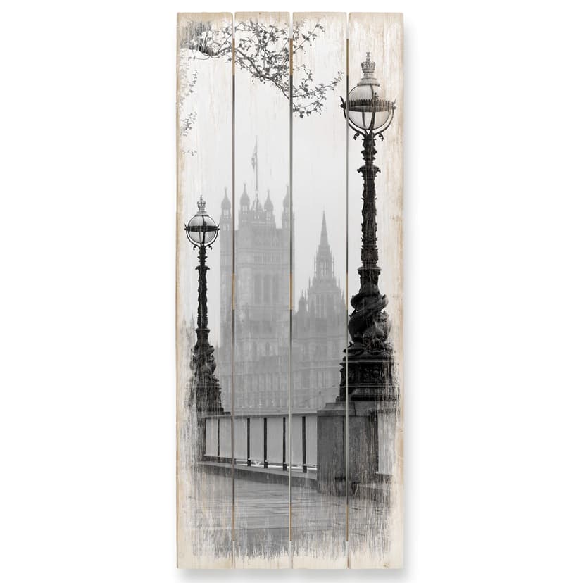 Trätavla Palace of Westminster - Panorama