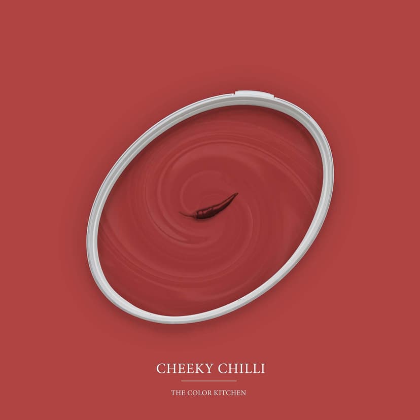 Röd halvmatt Väggfärg I Cheeky Chilli | passionerad och full av energi | THE COLOR KITCHEN