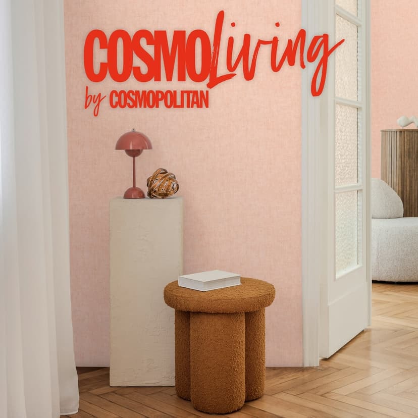 COSMOPOLITAN tapet aprikosrosa - modern Icke-vävd tapet vardagsrum sovrum