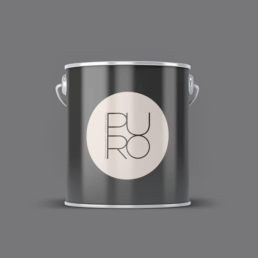 Premium väggfärg grå - Tygmatt väggfärg för interiör - PURO c1006 cool grey