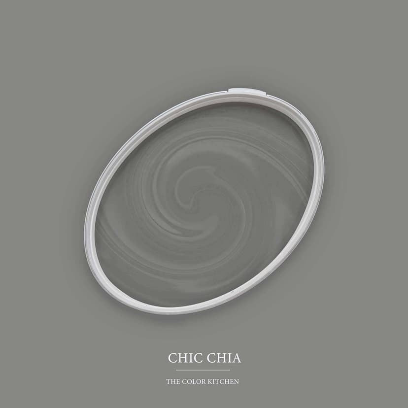 Grå halvmatt Väggfärg I Chic Chia | skapa en elegant, modern atmosfär | THE COLOR KITCHEN