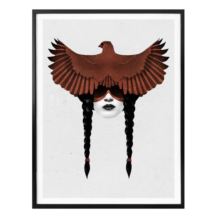 Poster Irland - Mörk kardinal