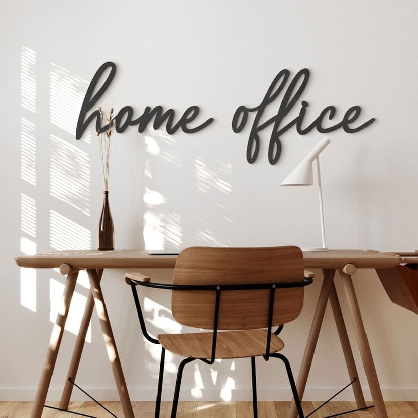 3D-bokstäver Home Office - MDF-dekoration
