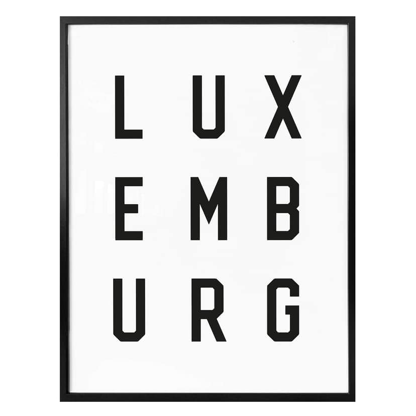 Poster - Typografi Luxemburg