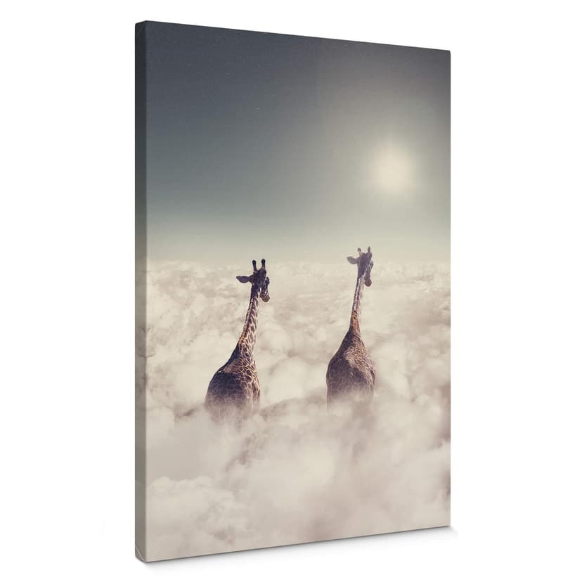 Canvastavla Lös - Jättegiraffer