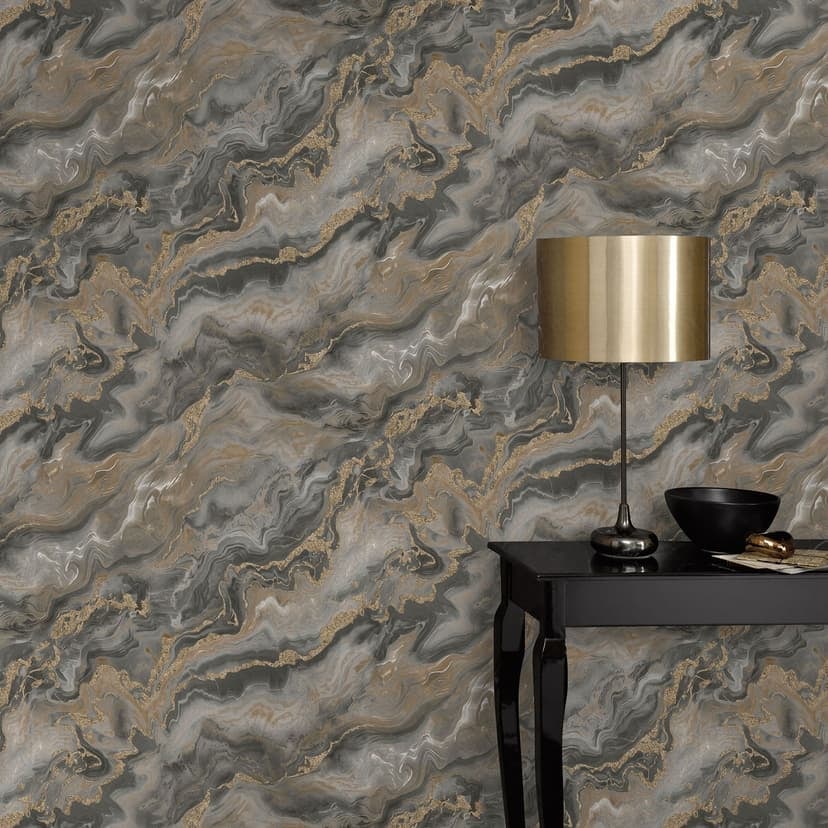Non-woven tapet MYSTIC SPELL Elle Decoration 4, taupe