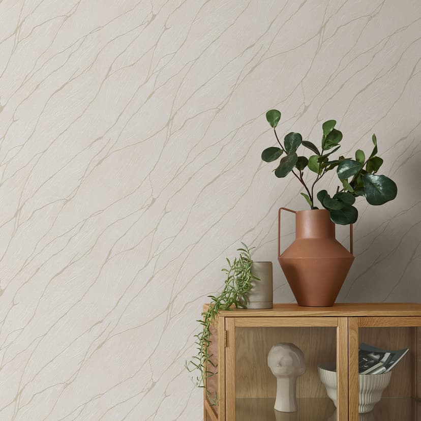 Grafisk tapet Opus beige