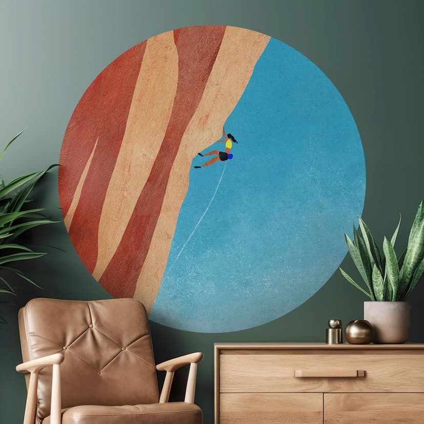 Klättring i Grand Canyon Wallsticker - Rivers - Rund