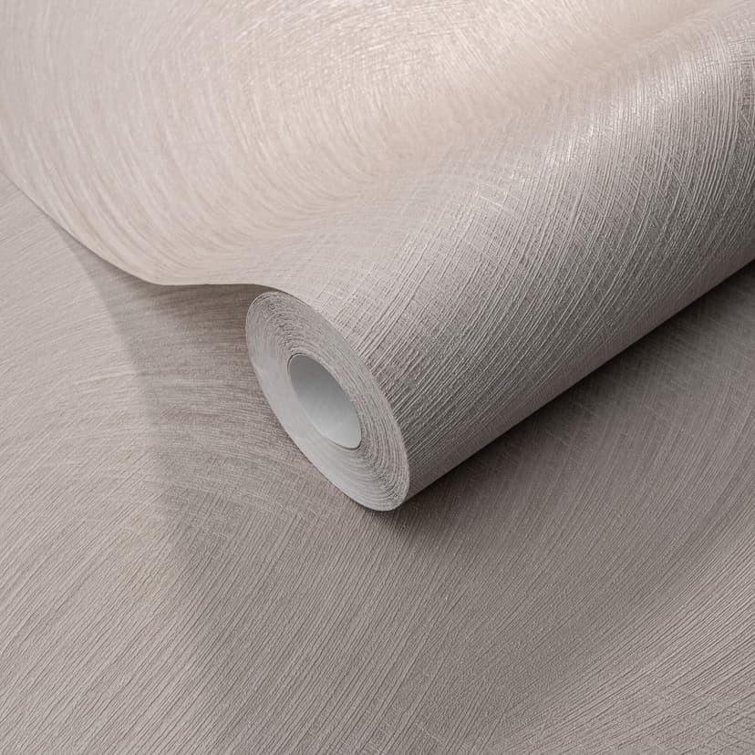 Non-woven tapet med grafiska prov i taupe