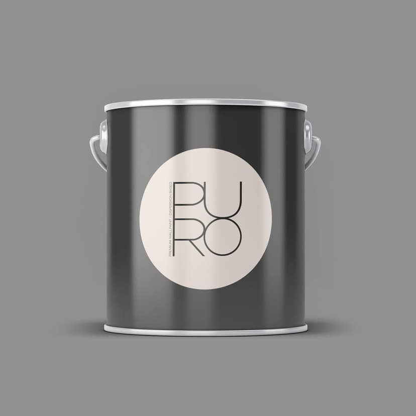 Premium väggfärg grå - Tygmatt väggfärg för interiör - PURO c1004 cool grey