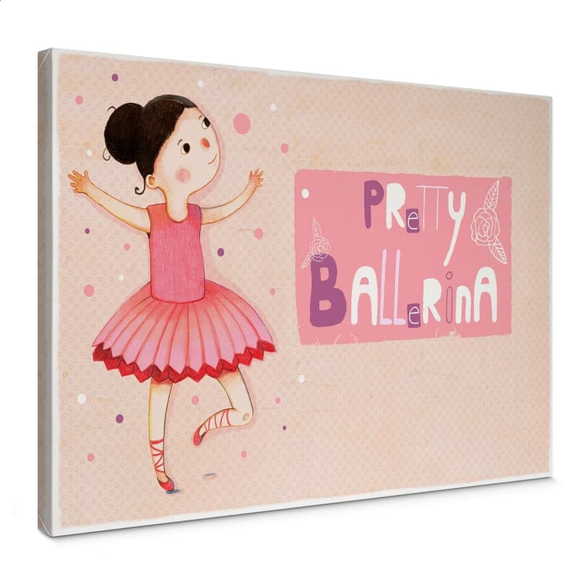Canvastavla Loske - Pretty Ballerina