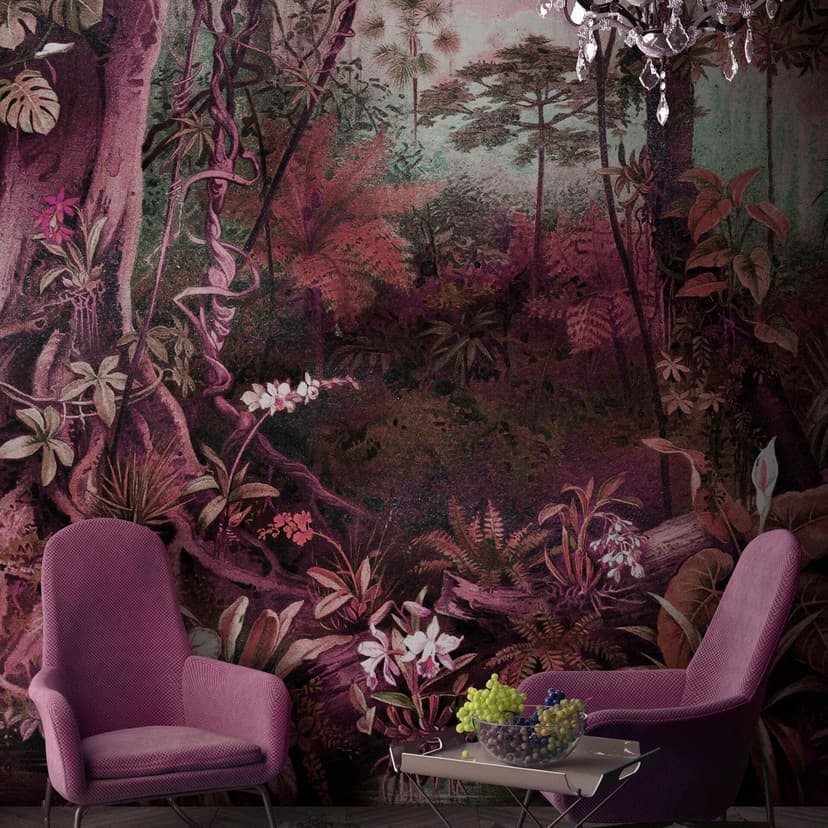 Livingwalls Fototapet Väggar av Patel djungel 1