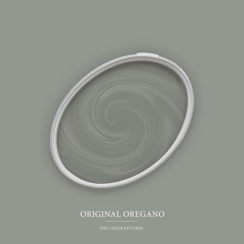 Grå halvmatt Väggfärg I Original Oregano | skapa en elegant, modern atmosfär | THE COLOR KITCHEN