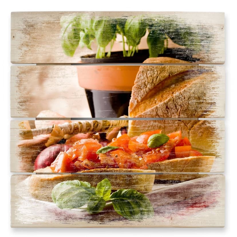 Trätavla Bruschetta all'Italiana - 40x41,5 cm