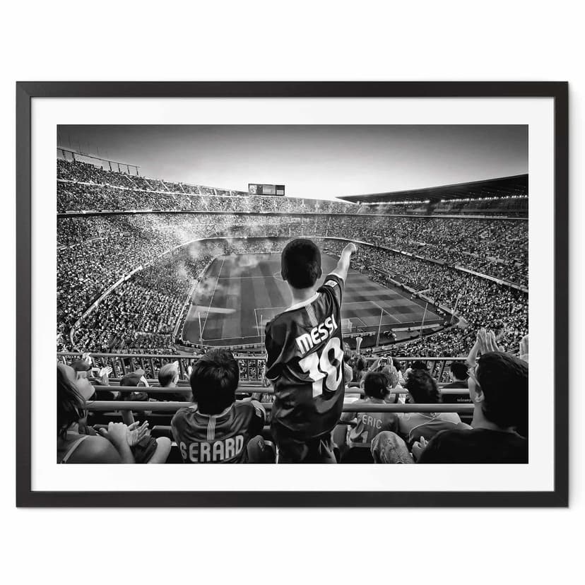 Poster Geiger - Argentinska fans på fotbollsstadion