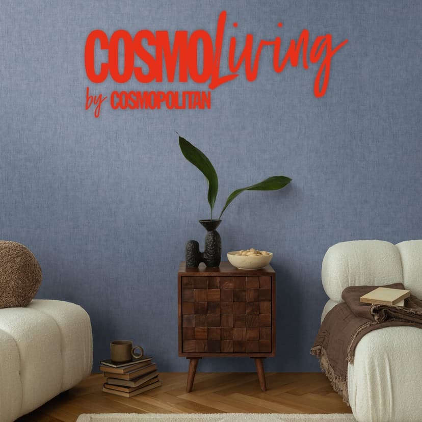 COSMOPOLITAN Icke-vävd tapet blå - modern designtapet för sovrum