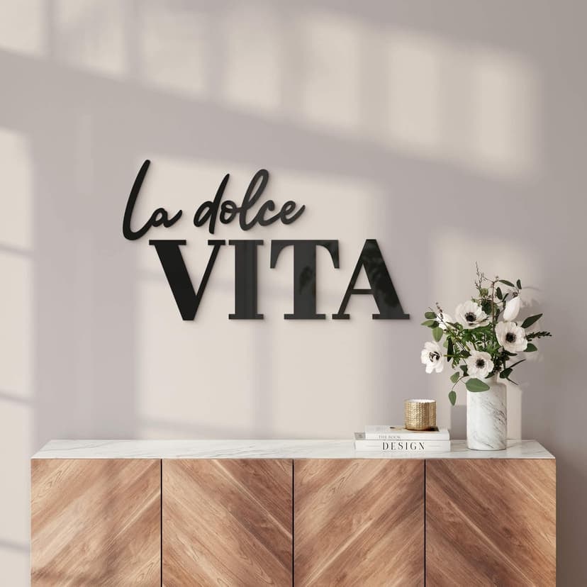 Akryldekoration La dolce Vita - modern