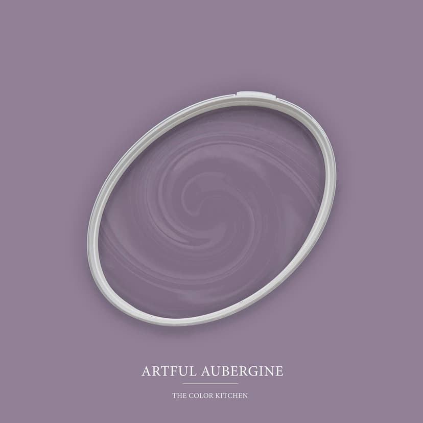 Lila violett Väggfärg halvmatt I Artful aubergine | vitaliserande rumskaraktär | THE COLOR KITCHEN