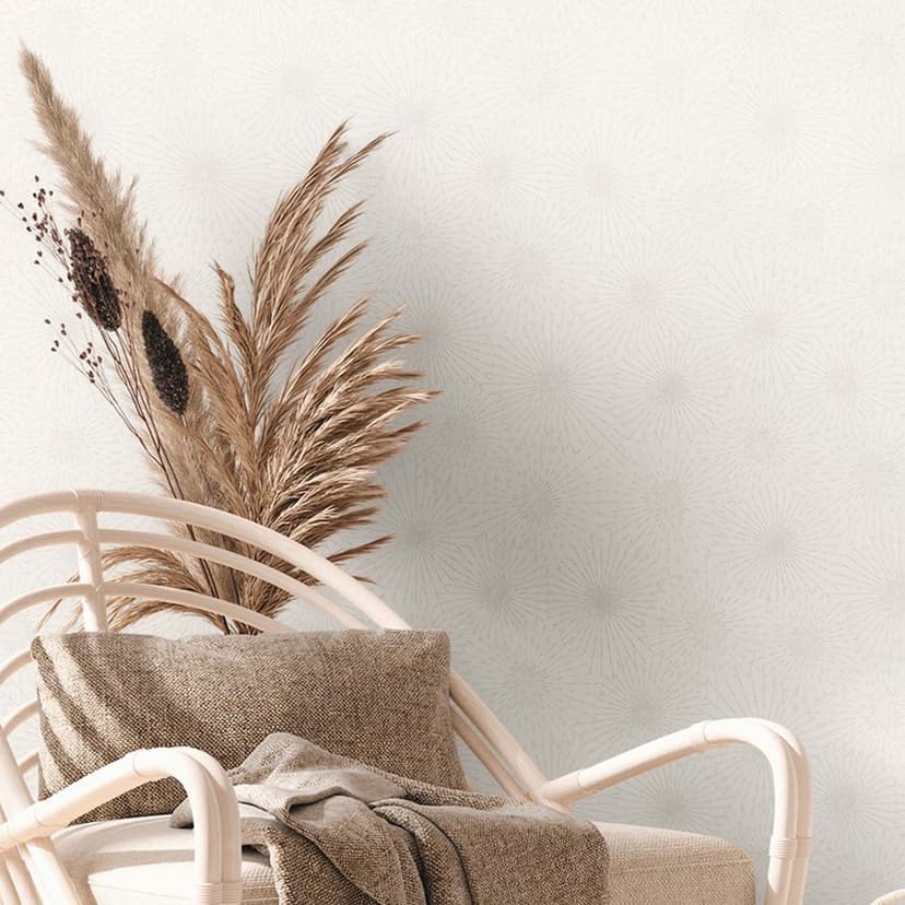 Tapet vit design mönster prov tapet non-woven tapet mönster för sovrum, vardagsrum