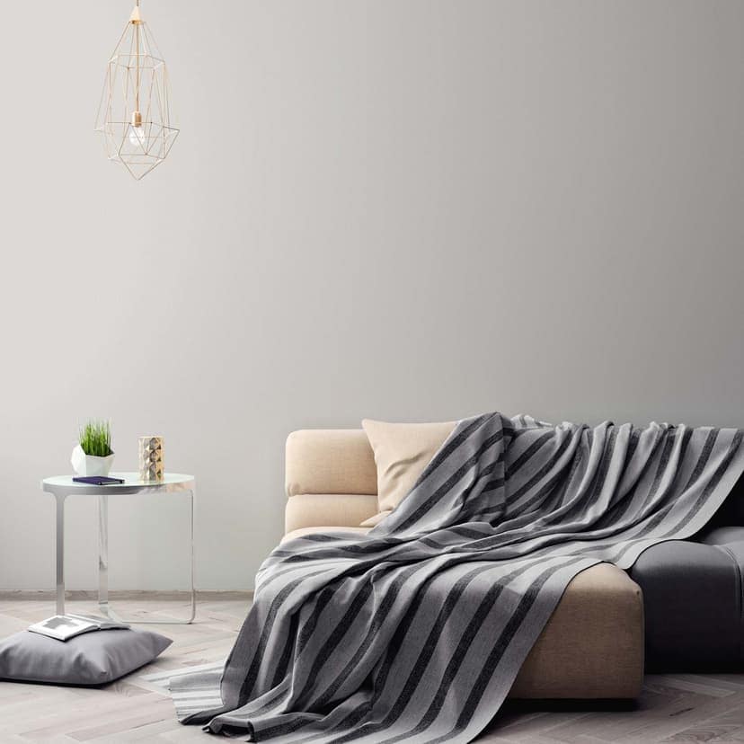 Tapet med prickar gråvit - non-woven tapet lantgård A.S. Création - matt ljus strukturerad