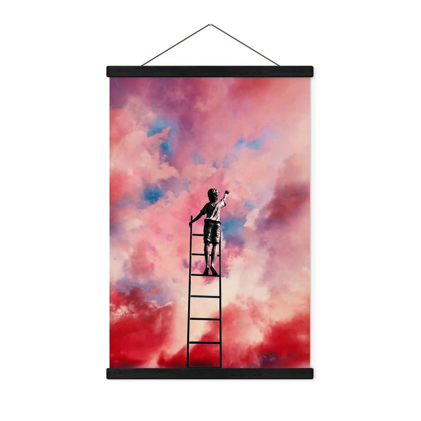 Surrealistisk Textil poster - Molnmålare - Taudalpoi